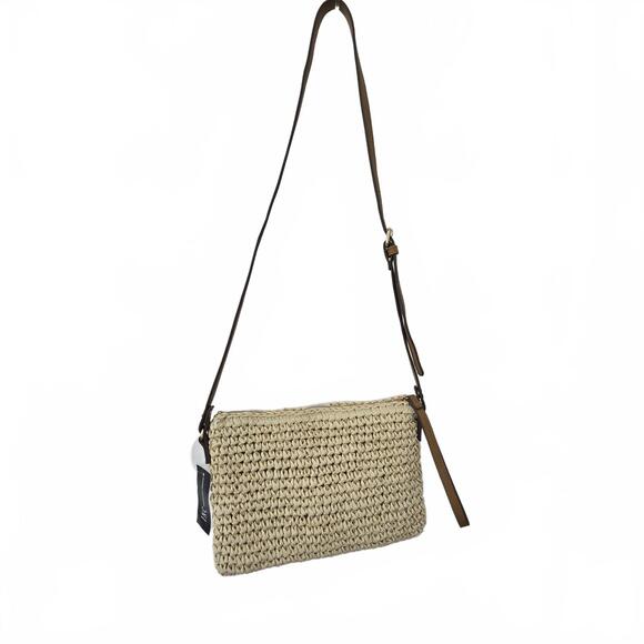 GIVEAWAY - NWT - Colorful Woven Tropical Print Crossbody Bag - Picture 3 of 4